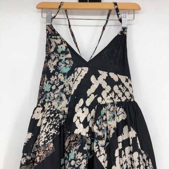 ACNE Studios Black Tan Printed Ballerina Silk Backless Dress 2010 34 (XS) - Picture 10 of 16